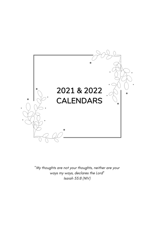 2021 & 2022 Calendars image